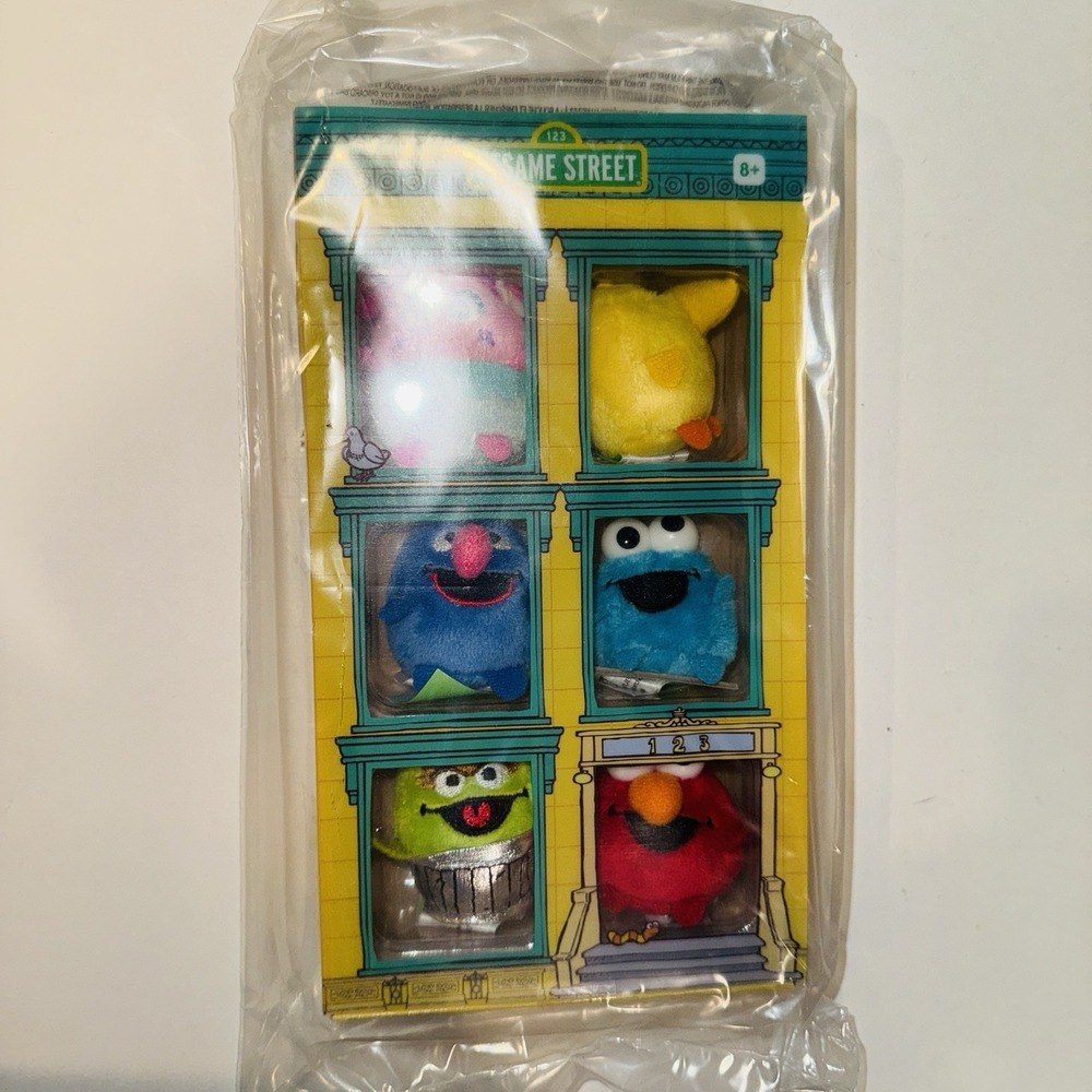 GUND Sesame Street 50th Anniversary Collectors Plush 6 Beanbag Characters NIB